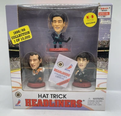 1998/99 Headliners Sombrero Truco Hockey Figuras Kariya Lindros Jagr NHL NHLPA Foto 1 de 4