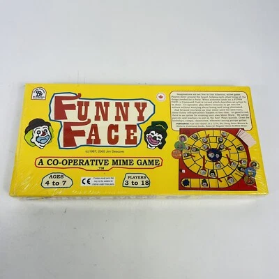 Retro Funny Face Board Game New And Sealed Co Operative Mime 2005 Vintage - Image 1 of 4