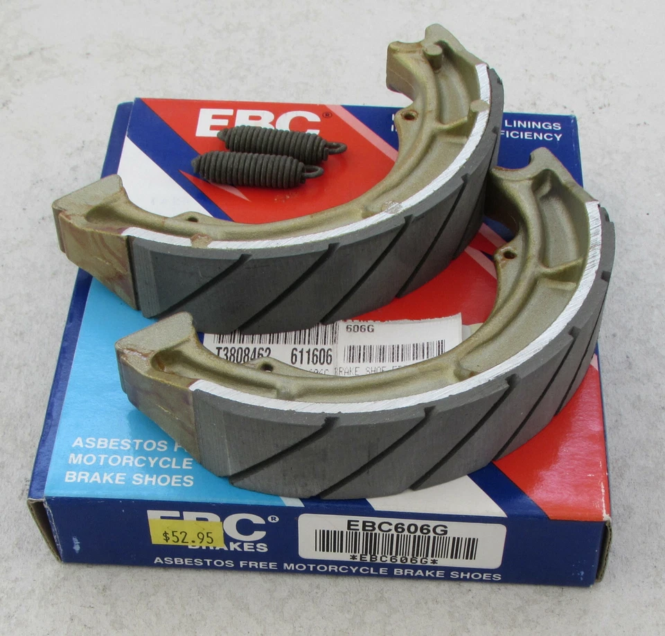 Zapatas de freno 606 EBC con resortes para Suzuki GN400 GR650 GS425 GS450 GS550 LS650... Foto 1 de 1