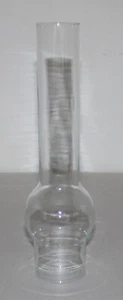 Lámpara de aceite Matador de vidrio transparente chimenea 2-9/16" instalador X 12" de alto - Imagen 1 de 6
