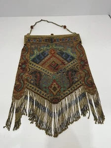 Antique Micro Beaded Purse Bag As Is . - Picture 1 of 24