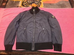 Stone Island Blue padded Jacket Coat, Large, made in Italy, - Picture 1 of 20