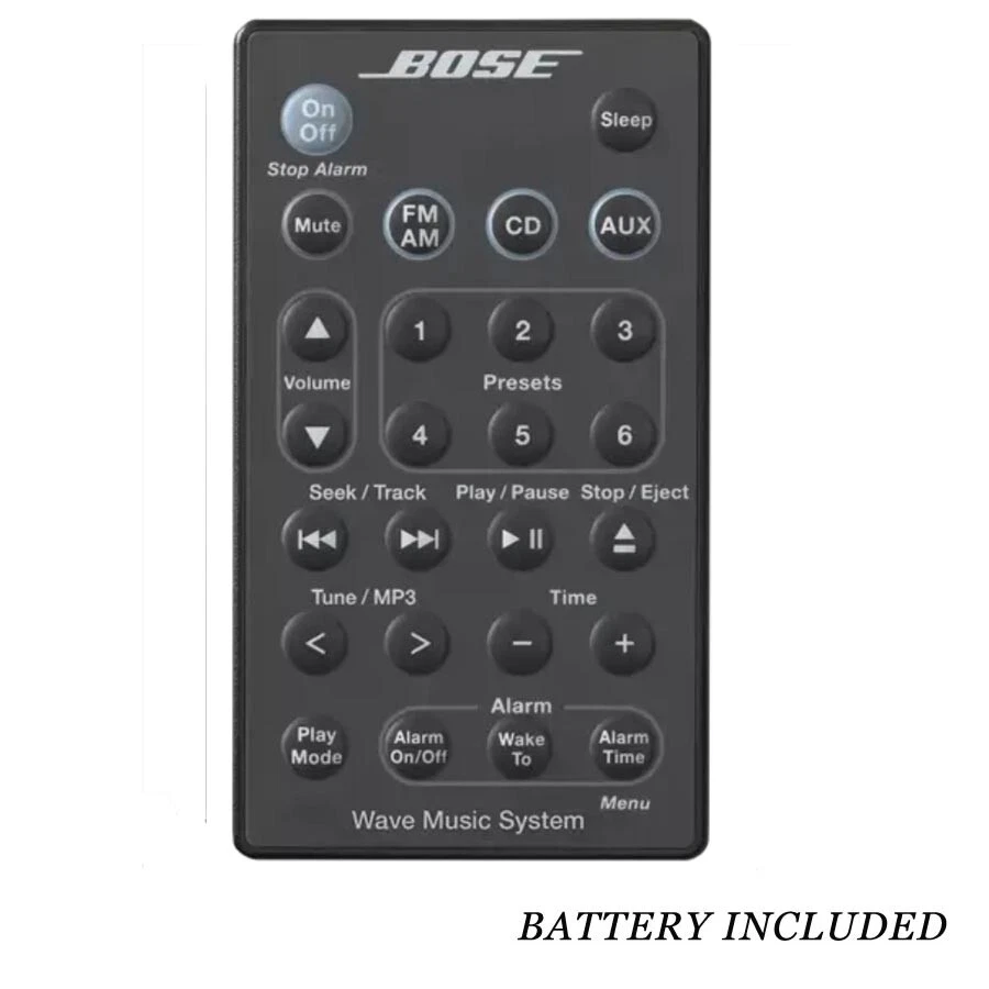 Bose Wave Music System Remote Control for AWRCC1 AWRCC2 Radio/CD SYSTEM III II - Image 1 of 4