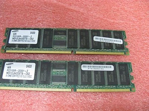 Sun X7603A 1GB mem kit (2 * 512MB) 370-6202 PC2100R ECC for V240 Samsung - Picture 1 of 3