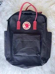 Fjallraven Kanken Classic Backpack 23510 Black/Ox Red - Picture 1 of 15