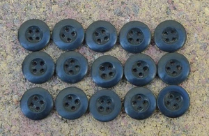GERMAN WW2 WEHRMACHT SOLDIER BLACK BAKELITE BUTTONS SET of 15 pcs - Picture 1 of 6