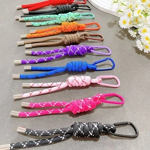 Porte-clés lanière téléphone design nœud coloré pour smartphones 20 cm sangle polyester - Photo 1 sur 32