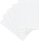 Landre Flipchartblock Flipchartblöcke  kariert 68 x 99 cm 5 Blöcke a 20 Blatt