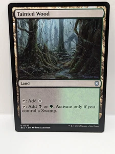 Tainted Wood - Bloomburrow - Uncommon - Land - Regular - BLC 337 - - Picture 1 of 2