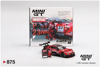 Mini GT MGT00875LHD Nissan GT-R NISMO #23 "MOTUL AUTECH GT-R 2021" SUPER GT S... - Immagine 1 di 2