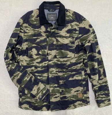 Chaqueta Camuflada Para Hombres MED Cuello Pana Verde Azul Jack & Jones Originales Utilidad Foto 1 de 4