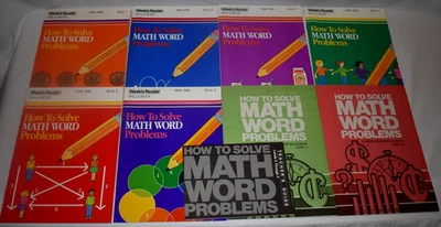 How to Solve Math Word Problems Weekly Reader Skills Books 1 thru 6 + More - Image 1 of 4
