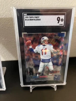 1999 Topps Finest - Drew Bledsoe #110 New England Patriots SGC 9 - Image 1 of 2