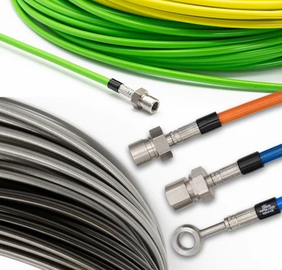 For Rover 200 [XW Coupe] Steel Braided Brake Line - Image 1 of 4