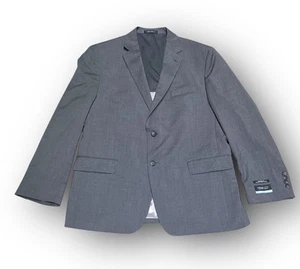 Kenneth Cole Awearness MODERN FIT STRETCH Gray Blazer Sport Coar Sz 46R Wool Mix - Picture 1 of 7