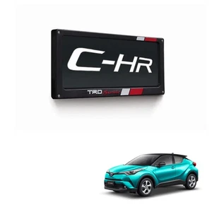 License Plate Frame Black Red Fits Toyota C-HR Suv 2018 - 2019 - Picture 1 of 5