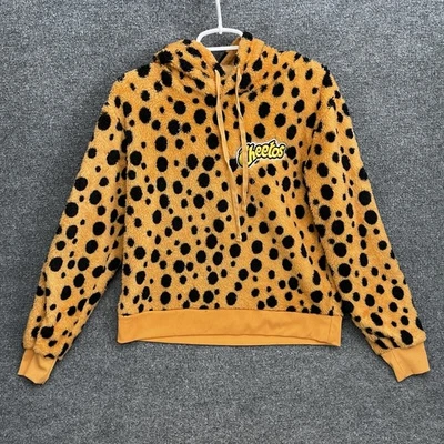 Sudadera con Capucha Sherpa Fleece Flaming Hot Cheetos Talla M Naranja Chester Cheetah Foto 1 de 4