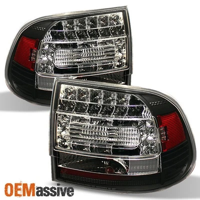 Fits 03-07 Porsche Cayenne S Tubro Sport SUV JDM Black LED Tail Lights Lamp Pair - Image 1 of 2