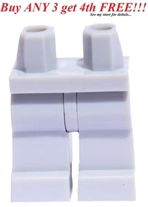 ☀️NEW Lego Legs Pants MINIFIGURE MINIFIG Plain LIGHT BLUISH GRAY Boy/Girl Bottom - Picture 1 of 3