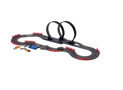 Super Loop Slot Car Set Incl Track Loop 2 x 1:43 Mode cars 2 x speed controller - image 1 of 4