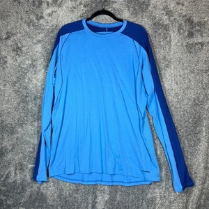 Patagonia Wool Base Layer Shirt Mens 2XL Blue Merino Wool Blend Longsleeve - Picture 1 of 7