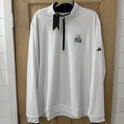 Pullover ligero Adidas 2025 PGA Championship 1/4 cremallera 2XL codorniz hueco nuevo con etiquetas Foto 1 de 4