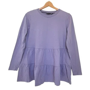 ASOS Umstandstop Gr. 4 NEU Stufen Rundhals Langarm Lavendel Neu Mit Etikett - Bild 1 von 7