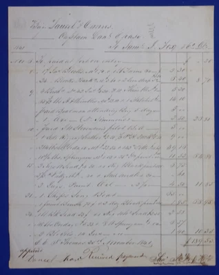 1841 St. Thomas, V.I. Ms.: REPAIR BOND/BILLS RE: BRIG LAUREL, Capt. Daniel Chase - Image 1 of 4