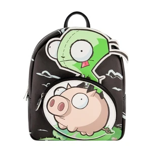 Invader Zim Mini Rucksack, GIR und Schwein kleine Reisetasche für Männer und Frauen, Ad... - Bild 1 von 6