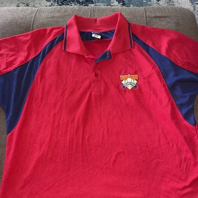 Camisa estilo polo Cooperstown Dreams Park para hombre talla L multicolor usada buena Foto 1 de 4