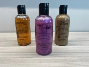 Gel de ducha y baño de burbujas Philosophy Holiday Scents: paquete de (3) 6 fl oz - Imagen 1 de 6