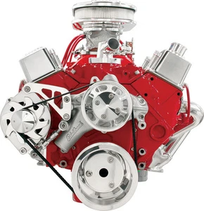 BILLET SPECIALTIES CHEVY FRONT ENGINE SERPENTINE CONVERSION KIT,SBC,MID,FM2120PC - Bild 1 von 1