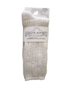 World's Softest Socks - Weekend Collection - Pointelle - Cloud - NEW - Picture 1 of 2