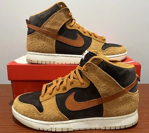 Nike Dunk High Premium Dark Russet Curry - Size 11 DD1401 200 Good Condition - Picture 1 of 5