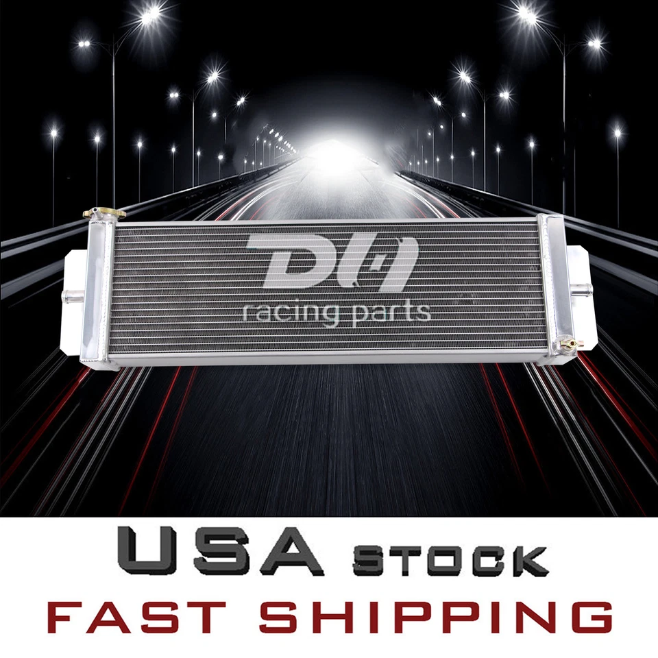Intercooler aire-agua pulido radiador intercambiador de calor de aluminio 24"x8"x2,5" Foto 1 de 4