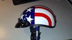 Braincap Helm USA / Stars + Stripes-Design, Größe ca. L, neu - Bild 1 von 3