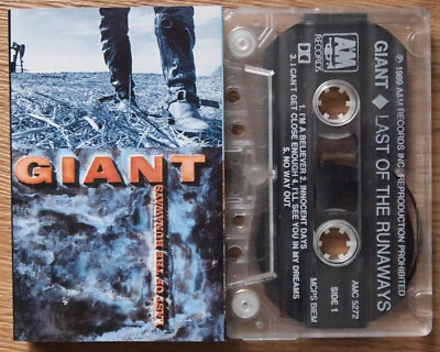 GIANT - LAST OF THE RUNAWAYS (A&M AMC5272) 1989 UK CASSETTE TAPE HARD ROCK - Image 1 of 3