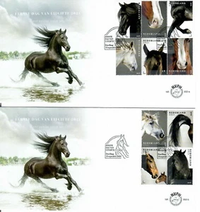 Nederland - FDC 832 a+b Paarden - Imagen 1 de 1