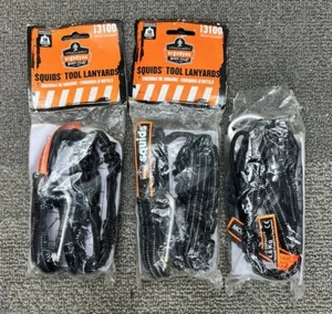 Carabino cordino attrezzi Ergodyne 3100 calamari 10 libbre tappo nero standard 3 confezioni - Foto 1 di 4