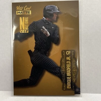 Enrique Bradfield Jr. 2022 Wild Card MATTE National Gold VIP Jr #MBN-B - Image 1 of 4