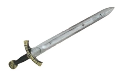 Crusader Sword - Plastic - 24" - King Arthur - Costume Accessory Prop - Image 1 of 2