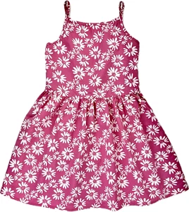 Vestido Floral United Colors of Benetton Niños Rosa Blanco Algodón Sin Mangas Talla S - Imagen 1 de 2