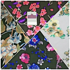 Folie Blumendruck Scuba Stoff 150 cm MH1338 - Bild 1 von 31