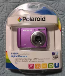 Polaroid a500 5.0MP Digital Camera-Violet 1.8" LCD Screen Compact New Sealed - Picture 1 of 6