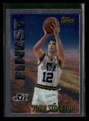 1995-96 Topps #M14 John Stockton Mystery Finest - Image 1 of 2