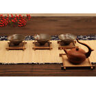6 Set Bamboo Pallet Tea Coffee Cup Mat Mug Bowl Pad Coaster Holder