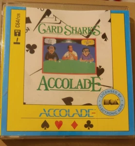Card Sharks (Accolade 1988) Commodore C64 (Disco, Caja, Manual) funciona clásico - Imagen 1 de 5