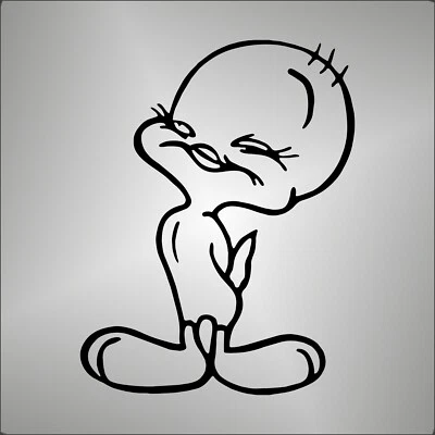 Aufkleber - Sticker TITTY TWEETY prespaced CARTOON Sticker comics