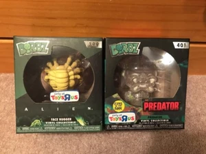 Funko Dorbz PREDATOR #401 Glows in the Dark and ALIEN FACE HUGGER #399 EXCLUSIVE - Picture 1 of 11