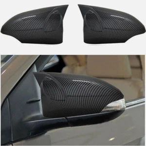 Carbon Fiber Car Ox Horn Rear View Side Mirror Cover For Toyota Corolla 2014-18 - Picture 1 of 11